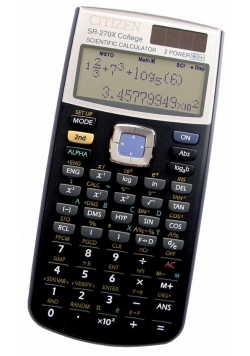 	Kalkulator naukowy CITIZEN SR-270XCFS, 10+2-cyfrowy