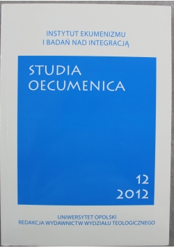 Studia oecumenica Tom 12