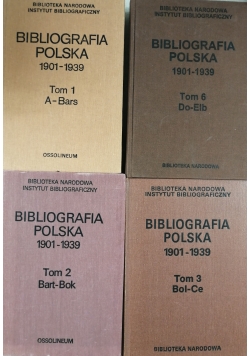 Bibliografia Polska 1901 - 1939. Zestaw 4 książek