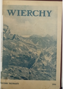 Wierchy. Rocznik trzynasty, 1935 r.