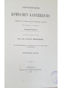 Geschichte des Romischen Kaiserreichs dritter band,  1887r.