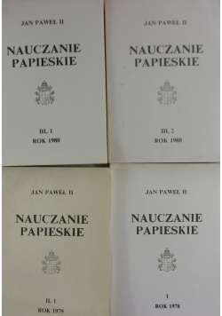 Jan Paweł II   Nauczanie papieskie, T. I-III cz. 1, 2