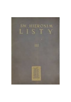 Św. Hieronim Listy III