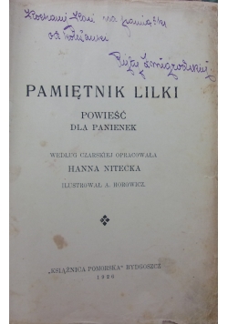 Pamiętnik Lilki, 1926 r.