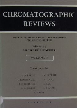 Chromatographic reviews 3