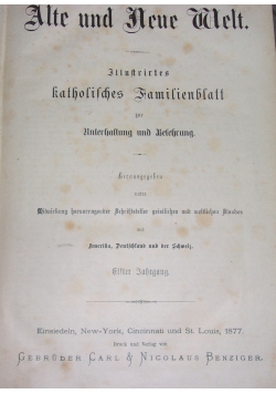Alte und Neue Welt, 1877r