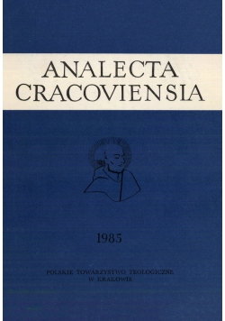 Analecta cracoviensia