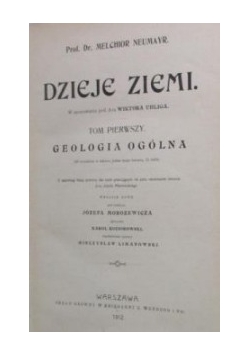Dzieje Ziemi 1912r