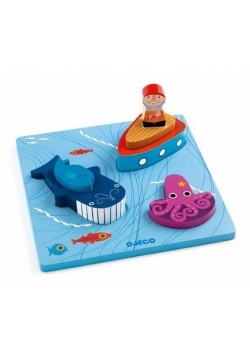 Puzzle drewniane 3-warstwowe Moby