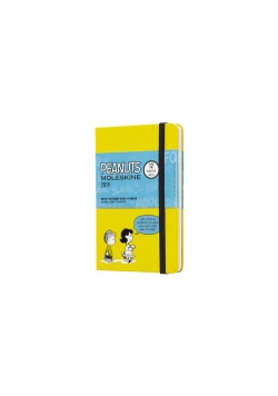 Kalendarz 2019 tygodniowy Moleskine 12M P edycja limitowana PEANUTS, twarda oprawa, żółty