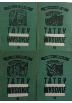 Tatry wysokie zestaw 4 książek