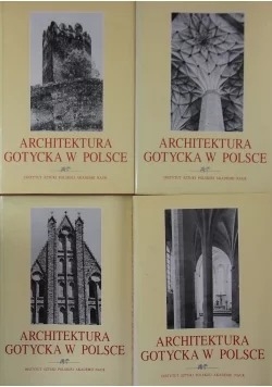 Architektura gotycka w Polsce zestaw 4 książek