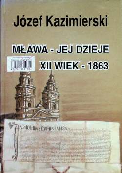 Mława jej dzieje XII wiek 1863