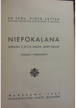 Niepokalana, 1937 r.