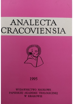 Analecta Cracoviensia XXVII