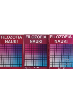 Filozofia nauki, zestaw 3 książek