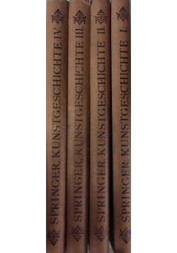 Handbuch der Kunstgeschichte, Zestaw 4 książek