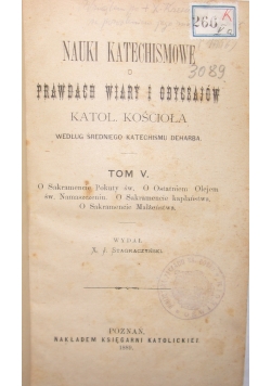 Nauki katechizmowe o Prawdach Wiary,1889 r.