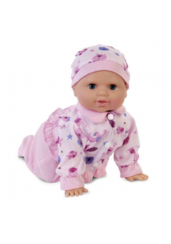Lalka Natalia raczkująca różowa 32cm