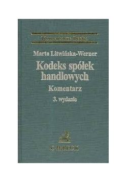 Kodeks spółek handlowych.