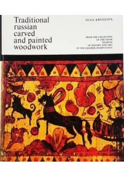 Traditional russian carved and painted woodwork