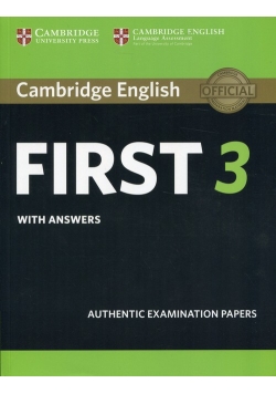 Cambridge English First 3 with answers