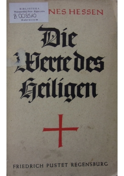 Die Werte Des Heiligen, 1938 r.