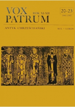Vox Patrum Rok XI - XII