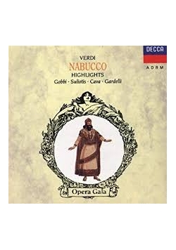 Verdi Nabucco Highlights.Gobbi, Suliotis, Cava, Gardelli. CD
