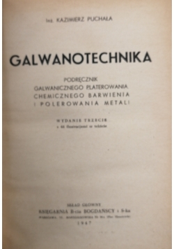 Galwanotechnika,1947 r.