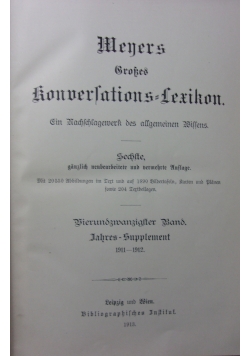 Meyers Grosses konversations-Lexikon 24 , 1913 r.