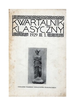 Kwartalnik Klasyczny III , 1929 r.