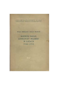 Rozwój badań literatury Polskiej w latach 1944-1954