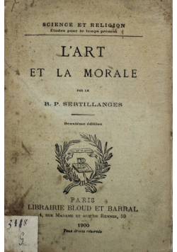 L'art et La Morale 1900 r.