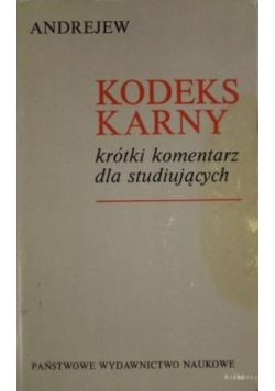 Kodeks karny krótki komentarz