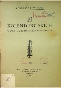 10 kolend polskich 1932 r.
