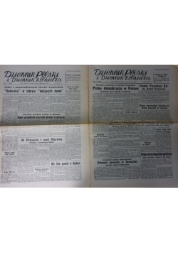 Dziennik Polski i Dziennik Żołnierza. Nr 180 i 252, reprint z 1944 r.