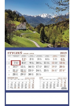 Kalendarz 2019 Jednodzielny Góry