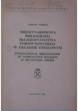 Międzynarodowa bibliografia religioznawstwa porównawczego w układzie działowym