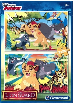 Puzzle 2x20 Król Lew - Lwia Straż