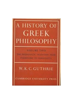 A history of greek philosophy 2