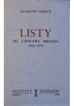 Listy do Czesława Miłosza 1952  1979