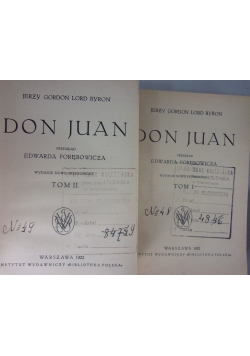 Don Juan, tom I-II, 1922 r.