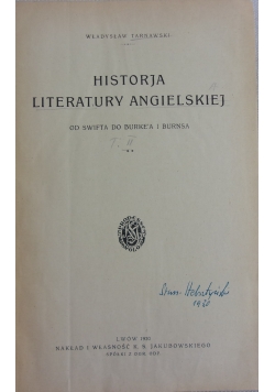 Historja literatury angielskiej