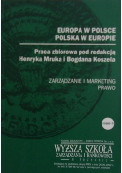 Europa w Polsce, Polska w Europie