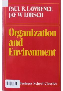 Organization and environment