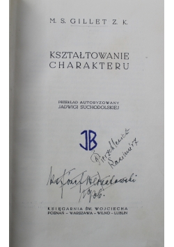 Kształtowanie charakteru 1936 r.
