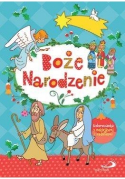 Boże Narodzenie. Kolorowanka z naklejkami...