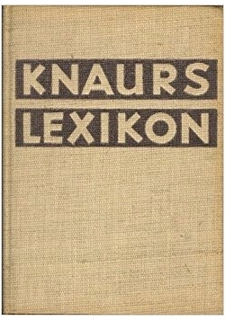 Knaurs Lexikon, 1939r.