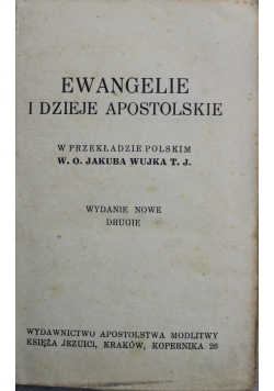 Ewangelie i Dzieje Apostolskie 1938 r.